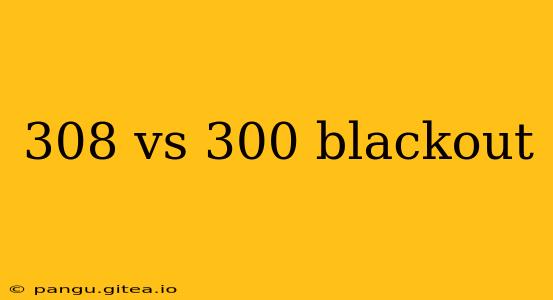 308 vs 300 blackout