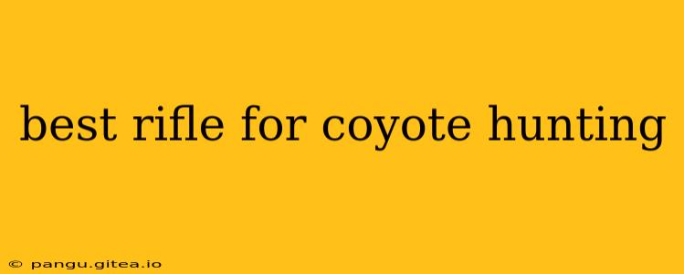 best rifle for coyote hunting