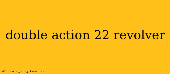 double action 22 revolver