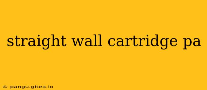 straight wall cartridge pa