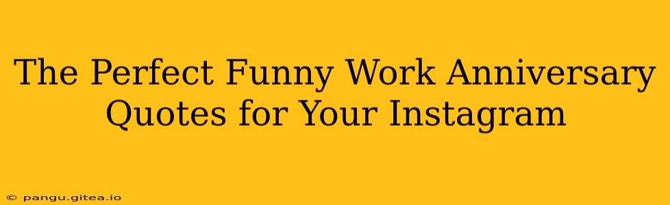 The Perfect Funny Work Anniversary Quotes for Your Instagram