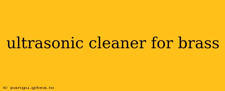 ultrasonic cleaner for brass