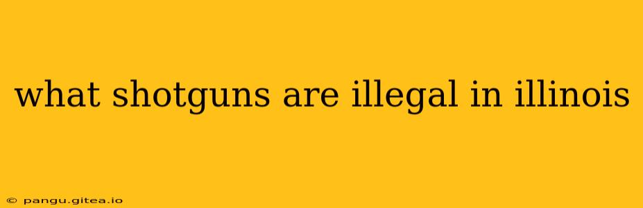 what shotguns are illegal in illinois