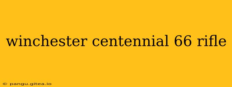 winchester centennial 66 rifle